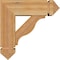 Ekena Millwork Funston Arts and Crafts Rough Sawn Bracket w/ Offset Brace, Western Red Cedar, 6"W x 16"D x 16"H BKT0604X16X16FST03RWR - alternate 3